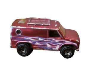 Hot Wheels 1977 Baja Breaker Van Purple Flames Diecast Toy Vehicle